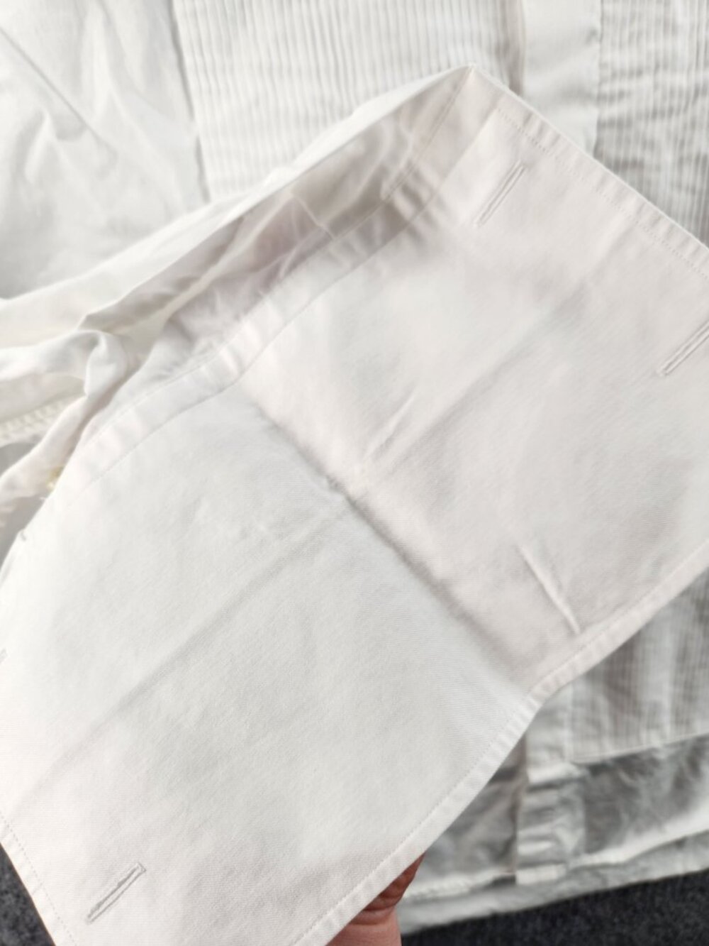 Stenstroms Formal Dress Shirt Wing Collar French Cuff Twofold Super 15.75 Cotton - Picture 4 of 16